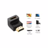 Перехідник HDMI M to HDMI F 90° corner Down HD112 black Ugreen (20109) - Image 3