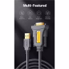 Кабель для передачі даних USB to COM M 1.5m DB9 RS-232 CR104 black Ugreen (20211) - Image 5