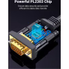 Кабель для передачі даних USB to COM M 1.5m DB9 RS-232 CR104 black Ugreen (20211) - Image 6