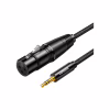 Кабель мультимедийный 3.5mm M to XLR F 2.0m AV182 black Ugreen (20244) - Image 1