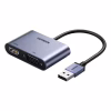 Перехідник USB 3.0 to HDMI + VGA CM449 gray Ugreen (20518) - Image 1