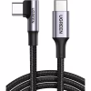 Дата кабель USB-C 2.0 to USB-C 3.0m 90° corner US334 black Ugreen (20583) - Image 2