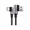 Дата кабель USB 2.0 AM to USB-C 2.0m 3A 90° corner US176 black Ugreen (20857) - Image 1