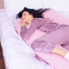 Подушка MirSon для беременных и отдыха Satin Stripe №8026 U-образная Pink (2200006178644) - Image 3