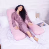 Подушка MirSon для беременных и отдыха Satin Stripe №8026 U-образная Pink (2200006178644) - Image 6