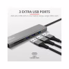 Концентратор Trust HALYX FAST 3USB+CARD READER USB-C ALUMINIUM (24191_TRUST) - Image 6