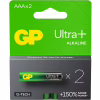 Батарейка Gp AAA LR03 Ultra Plus Alcaline * 2 (24AUP21-SB2 / 4891199218163) - Image 1