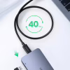 Дата кабель USB-C to USB-C 0.8m USB 4.0 THUNDERBOLTUS501 8K40Gbps Black Ugreen (30389) - Image 4