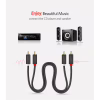 Кабель мультимедийный 2xRCA M to 2xRCA M 1.0m AV104 black Ugreen (30747) - Image 4