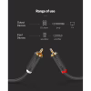 Кабель мультимедийный 2xRCA M to 2xRCA M 1.0m AV104 black Ugreen (30747) - Image 5