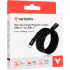 Дата кабель USB-C to USB-C 1.2m Magnetic 100W black Verbatim (31863) - Image 3