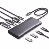 Концентратор Ugreen USB-C to 2xUSB 3.2 + 2xUSB-C 3.2 + 2xHDMI + DP 4K60Hz + PD 100W CM639 gray (35625) - Image 1