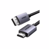 Кабель мультимедийный DisplayPort M to HDMI M 2.0m V2.0 4K30Hz DP125 black Ugreen (35842) - Image 3