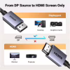 Кабель мультимедийный DisplayPort M to HDMI M 3.0m V2.0 4K30Hz DP125 black Ugreen (35843) - Image 10