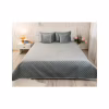 Покривало Руно двостороннє декоративне Velour Dark Grey ромб 150х220 см (360.55_Dark Grey ромб) - Image 1