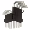 Ключ Sigma набір TORX 9шт T10-T50 CrV, короткі з отвором (4022211) - Image 5