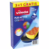 Губки кухонные Vileda Pur Active Colors для тефлону 4 шт. (4023103208049) - Image 1