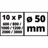 Наждачная бумага Einhell к шлифувальной машине TC-PA 50, 50 мм, по металлу, 60 шт (4133131) - Image 3