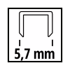 Скобы для строительного степлера Einhell 5.7х16мм, 3000шт. (4137855) - Image 2