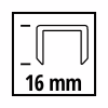 Скобы для строительного степлера Einhell 5.7х16мм, 3000шт. (4137855) - Image 3