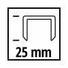 Скобы для строительного степлера Einhell 5.7х25мм, 3000шт. (4137860) - Image 3