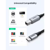 Кабель для принтера USB-C 2.0 to BM 1.0m black Ugreen (45034) - Image 2