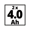 Набір акумулятор + зарядний пристрій Einhell 18V 2x4.0Ah Twincharger Kit (4512112) - Image 6