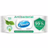 Влажные салфетки Smile Antibacterial с соком подорожника 100 шт. (4823071636741/4823071656466) - Image 1