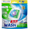 Капсулы для стирки Pro Wash Universal Альпийская свежесть 15 шт. (4823128002222) - Image 1