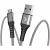 Дата кабель USB 2.0 AM to Micro 5P 1.0m Flex Gray Pixus (4897058531145) - Image 1