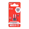 Набір біт Milwaukee SHOCKWAVE Hex2.5, 25мм, 2шт (4932430893) - Image 3