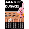 Батарейка Duracell AAA лужні 8 шт. в упаковці (5000394203341 / 81480364) - Image 1