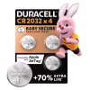 Батарейка CR 2032 специальная литиевая типа таблетка 2032 3V, 4 шт. Duracell (5007662/5010951/5014799) - Image 1