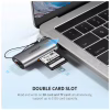 Считыватель флеш-карт Ugreen USB Type-C 3.1 to TF/SD CM184 Gray (50704) - Image 2