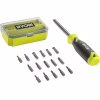 Отвертка Ryobi RHSDM1701, битодержатель 1/4", 100мм, 16 бит, SL, PH, PZ, Torx, кейс (5132006050) - Image 4