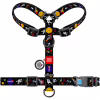 Шлей для собак WAUDOG Nylon с QR паспортом анатомическая H-образная "NASA" M (5542) - Image 2