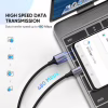 Дата кабель USB 2.0 AM to USB-C 1.0m US288 Aluminum Braid Black Ugreen (60126) - Image 3