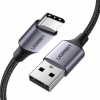 Дата кабель USB 2.0 AM to USB-C 2.0m US288 Aluminum Braid Black Ugreen (60128) - Image 1