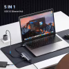 Концентратор Ugreen USB 3.0 to 3хUSB 3.0/Type-C+RJ45(1000M) Ethernet 5in1 CM475 (60554) - Image 3