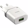 Зарядний пристрій HOCO C12Q Smart QC3.0 charger White (6931474716262) - Image 1