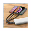Дата кабель USB 2.0 AM to Lightning + Micro 5P + USB-C 0.25m 2.4A nylon X47 black HOCO (6931474727398) - Image 6