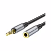 Кабель мультимедійний 3.5mm M to 3.5mm F 1.0m Gray HOCO (6931474762153) - Image 2