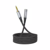Кабель мультимедійний 3.5mm M to 3.5mm F 1.0m Gray HOCO (6931474762153) - Image 1