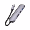 Концентратор HOCO USB-C to HDMI+USB3.0+2xUSB2.0+PD HB27 Metal Gray (6931474769329) - Image 2