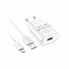 Зарядное устройство HOCO C109A Fighter USB QC3.0 + cable Micro 5P White (6931474784827) - Image 2