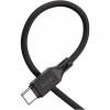 Дата кабель USB 2.0 AM to USB-C 1.0m Cool silicone X90 black HOCO (6931474788443) - Image 2