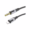 Кабель мультимедийный Lightning to 3.5mm M 1.0m black BOROFONE (6941991108327) - Image 1