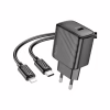 Зарядний пристрій HOCO CS22A Value USB-C PD30W + cable USB-C to Lightning Black (6942007609920) - Image 1