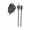 Зарядное устройство HOCO C140A Smart USB QC3.0 + USB to cable Micro Black (6942007627801) - Image 2