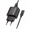 Зарядное устройство HOCO C140A Smart USB QC3.0 + USB to cable Micro Black (6942007627801) - Image 4